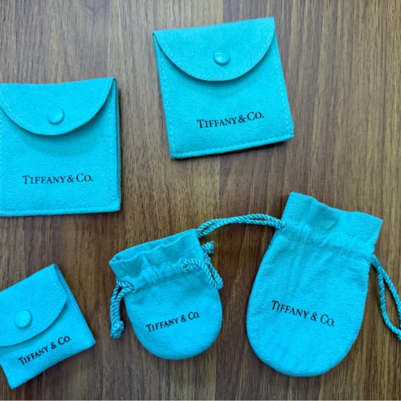 Tiffany & Co. Jewelry - Tiffany & Co. Turquoise set of 5 Jewelry Pouches
